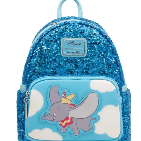 Dumbo Sequin Exclusive Loungefly backpack Brand new - Picture 7 of 15